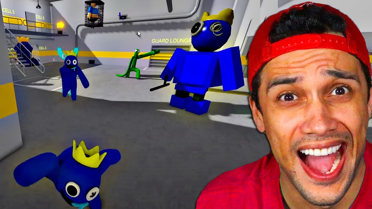 VIREI O BLUE DO RAINBOW FRIENDS NA PRISÃO DO BARRY PRA VENCER O SHIN SONIC EVOLUIDO!