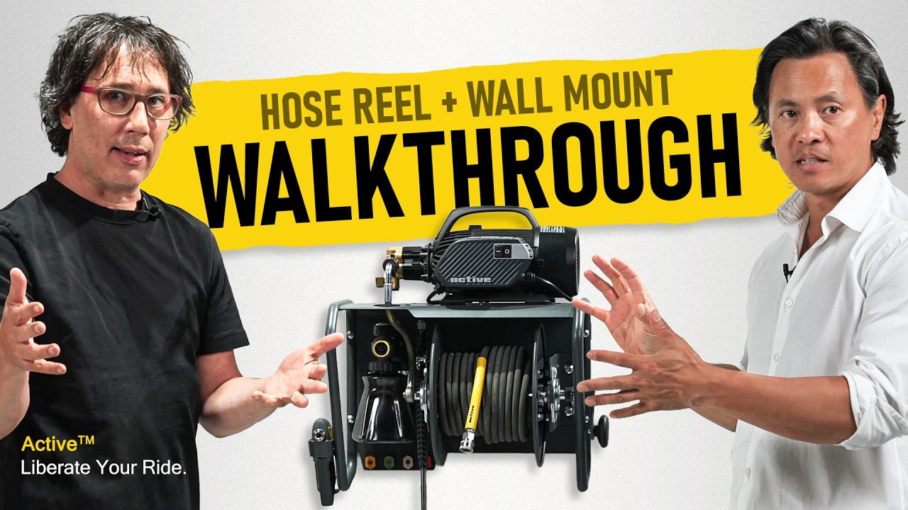 New Hose Reel and Wall Mount to Wash your Car | Full Walkthrough on the Active Wall Mount