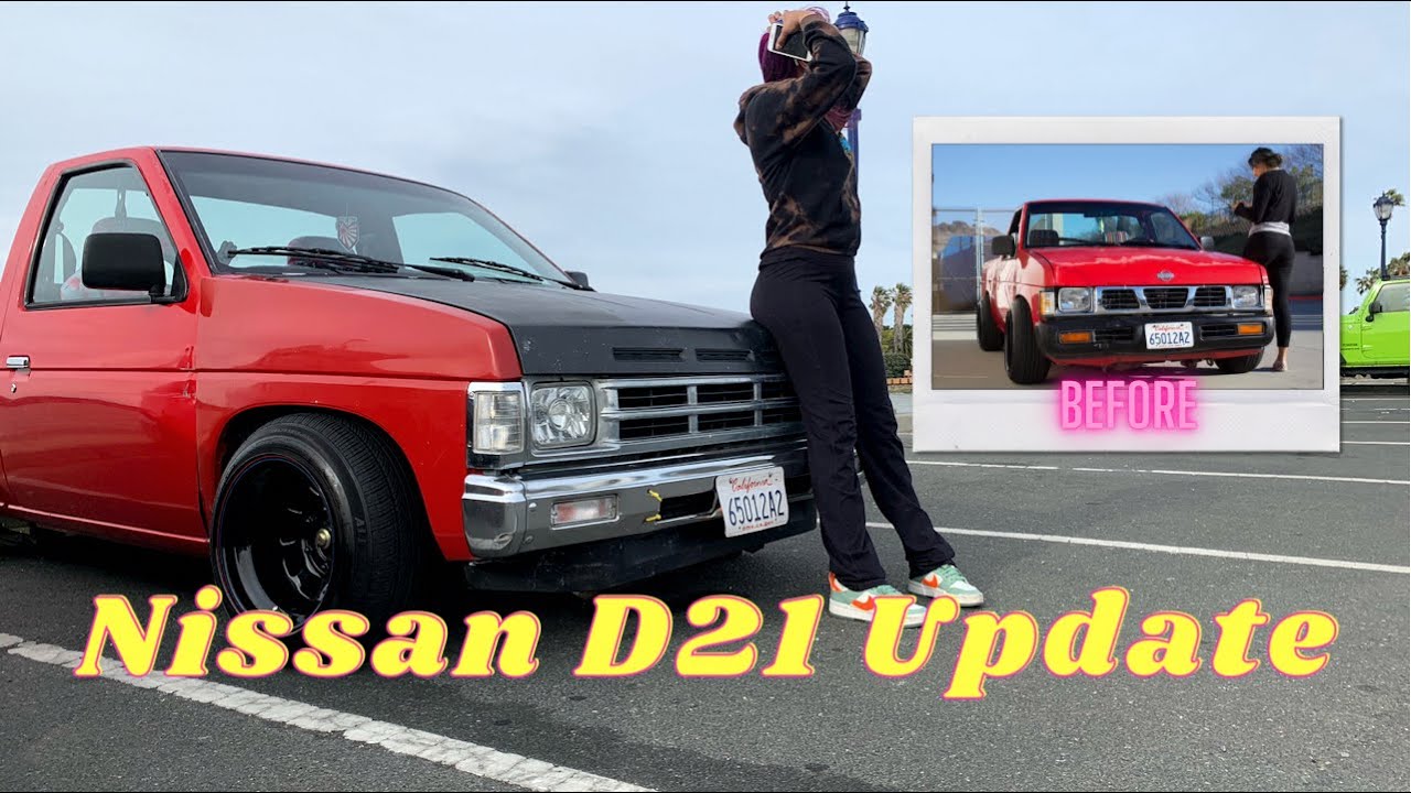 Nissan D21 Hardbody Update! | 93’ Mini Truck Interior Job & New Front End!