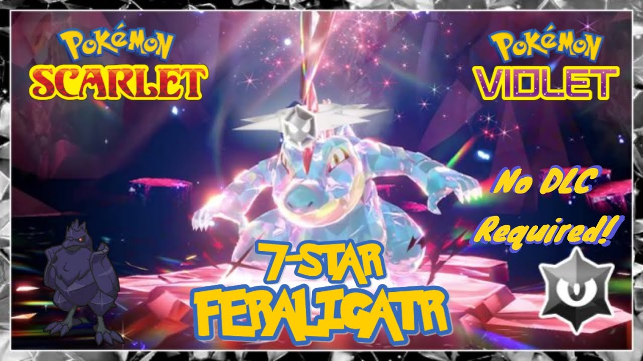 Pokémon Scarlet/Violet: 7-Star Feraligatr Tera Raid EASY SOLO (No DLC)