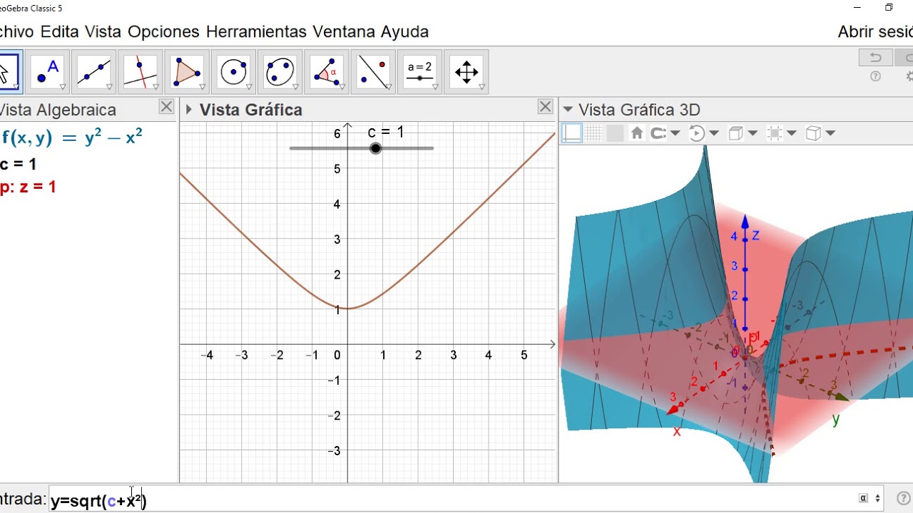 Curvas y Superficies de Nivel aplicando GeoGebra