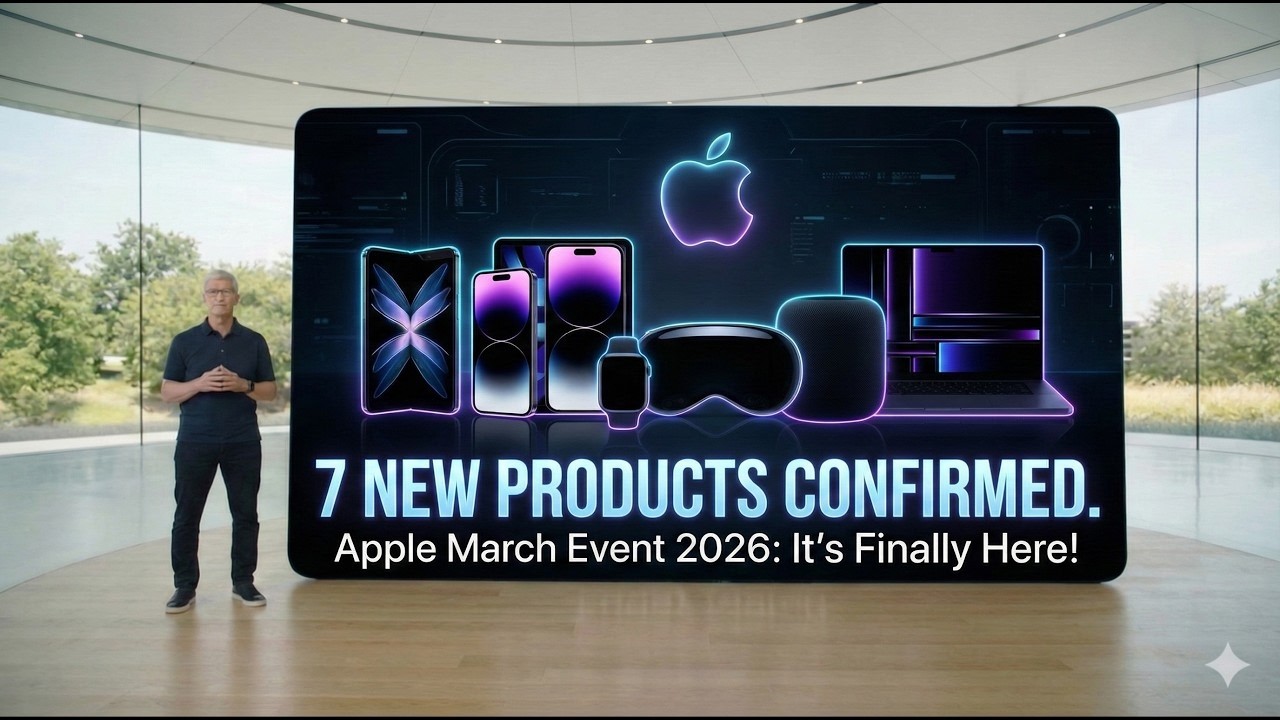 Apple March Event 2026 LEAKED: 7 New Products Confirmed! M5 MacBook Pro, Apple TV & More