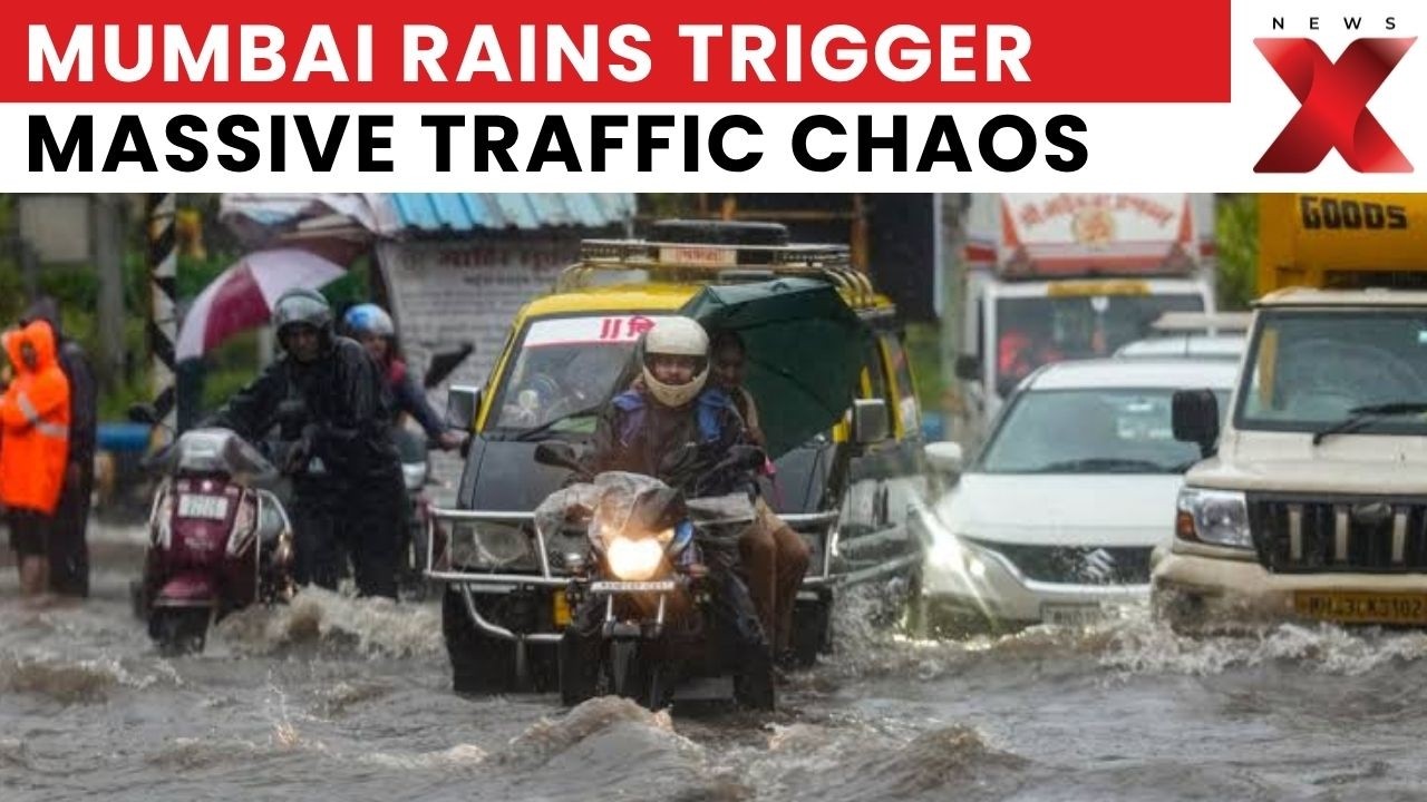 Mumbai Flood Alert: Waterlogged Roads Bring Traffic To Standstill, Trains Run Late