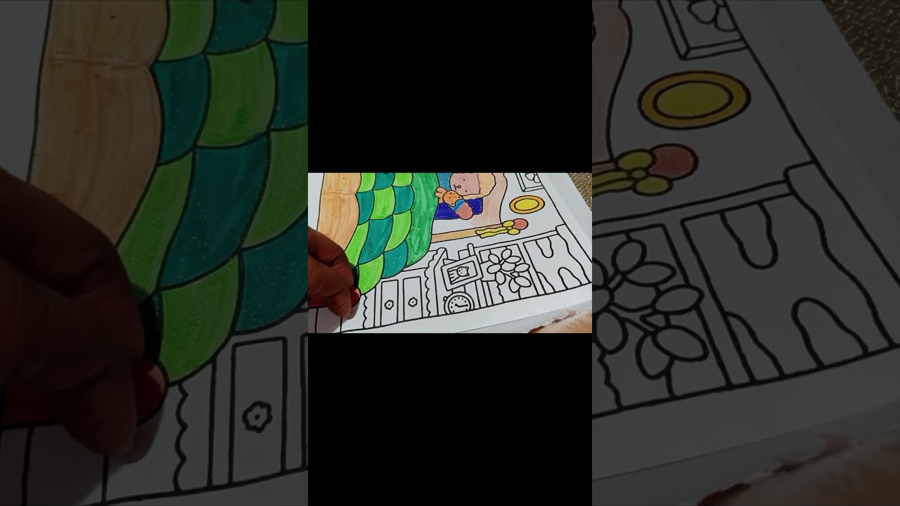 Pintando bobbie goods no berço/usei vários tipos de canetas