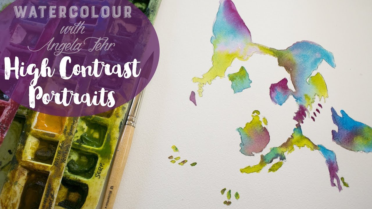 How to Paint a High Key Dog Portrait in Watercolour