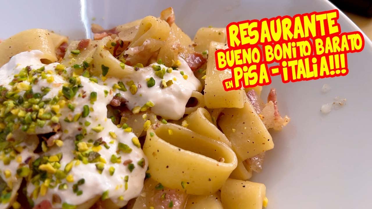 Probando el RESTAURANTE más RECOMENDADO de PISA | Bueno Bonito y BARATO