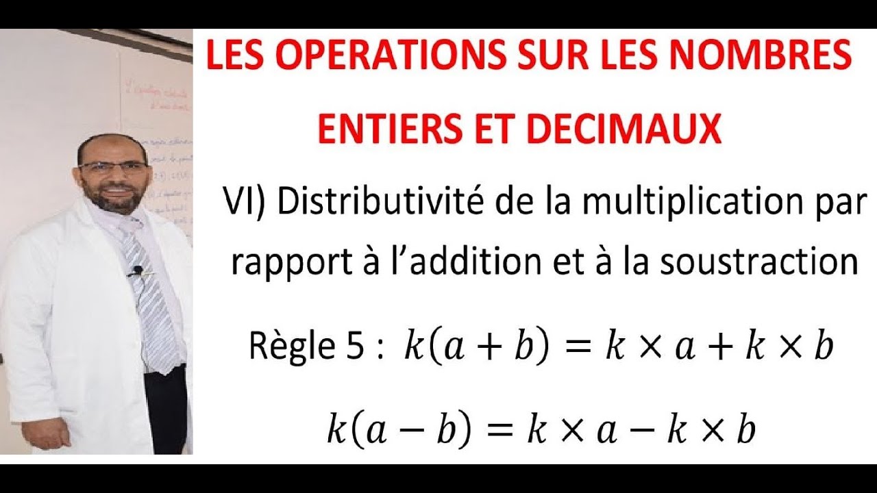 distributivité de la multiplication par rapport à l'addition et à la soustraction pour 1APIC