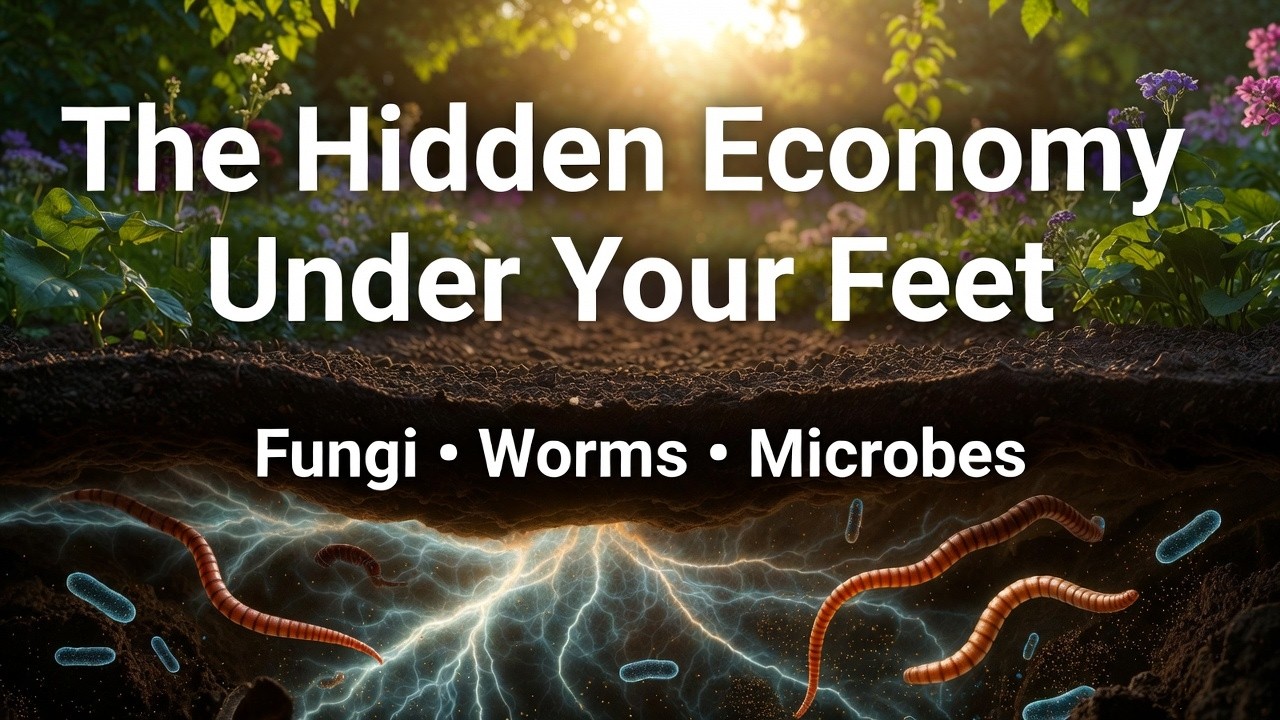 The Hidden Economy Under Your Feet: How Fungi, Worms & Microbes Make Gardens Grow