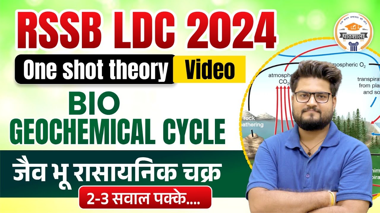 RSSB LDC 2024 | One Shot Theory Video | BIO GEOCHEMICAL CYCLE | 2-3 सवाल पक्के | अब कभी नहीं भूलोगे