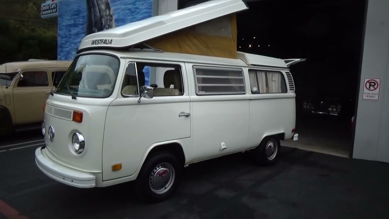 1973 VW Westfalia pop-top camper test drive at Laguna Classic Cars