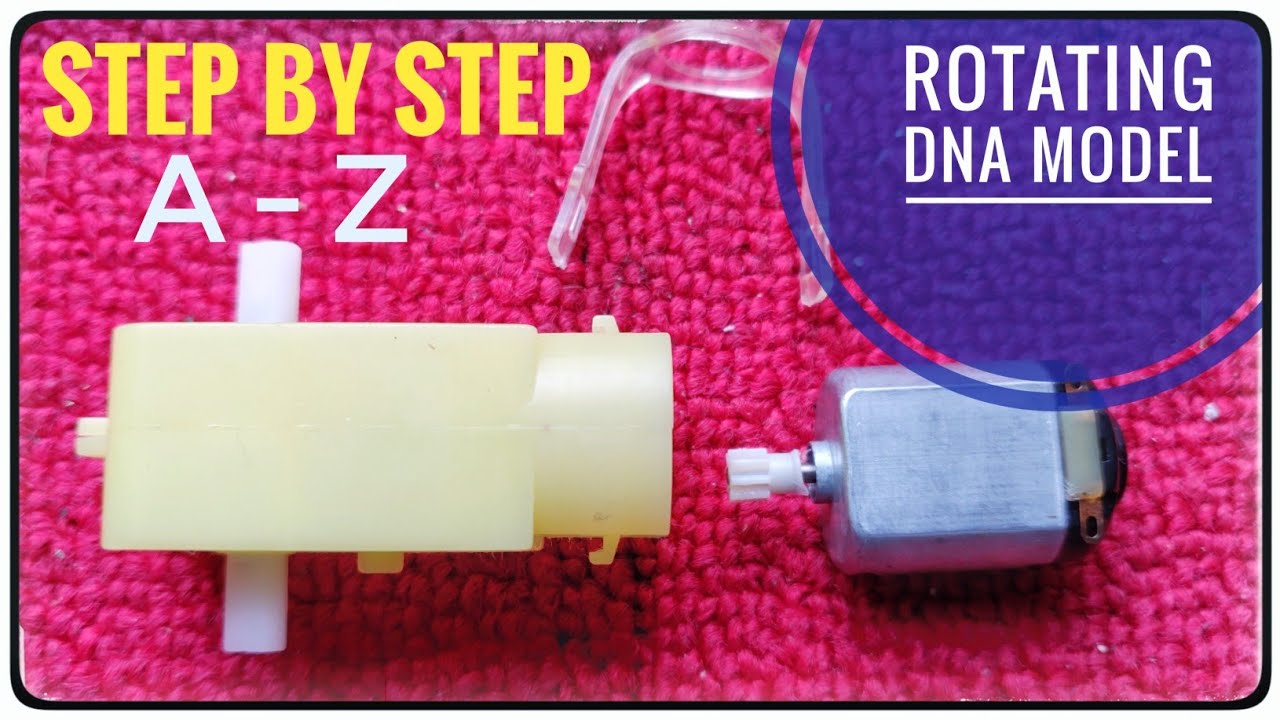 DNA model Project || Rotating Working DNA Model ||  Science Exhibition Project