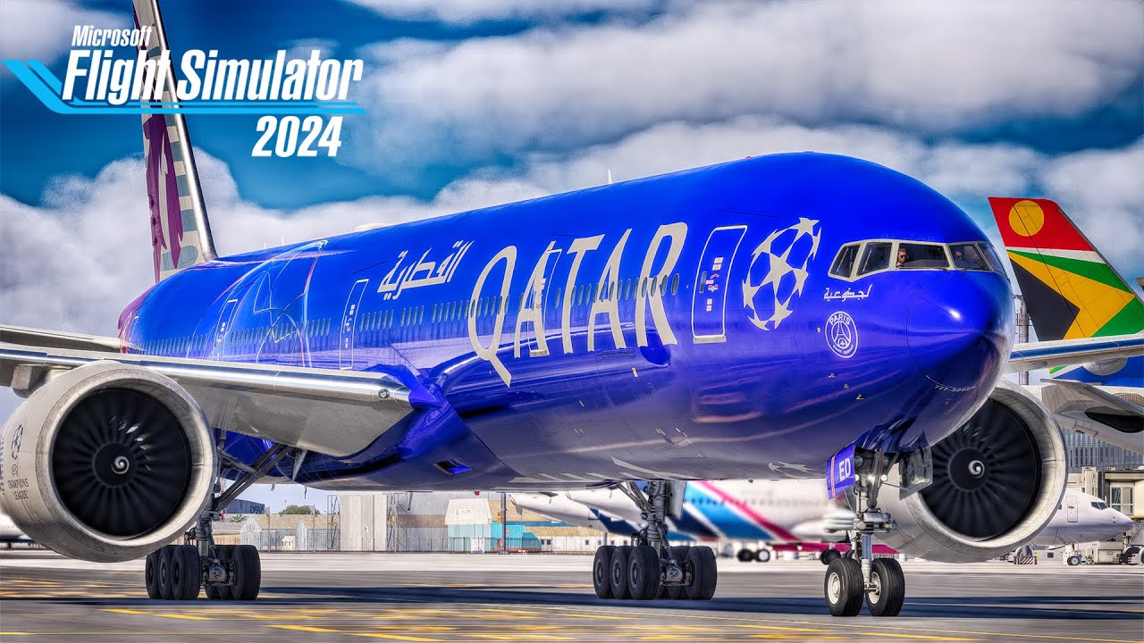 Qatar Airways B777: Доха — Кейптаун (полный перелёт) | Flight Simulator 2024