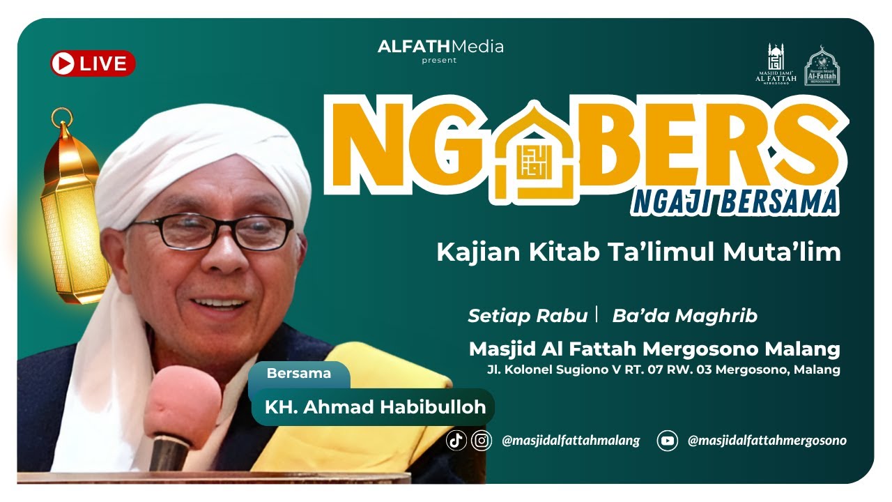 🔴 LIVE KAJIAN BA'DA MAGHRIB MASJID AL FATTAH MERGOSONO