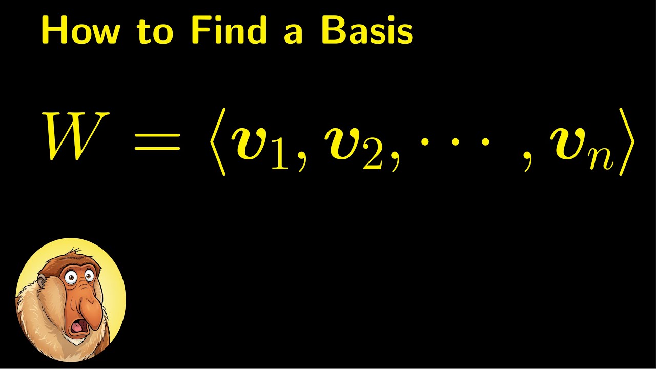 The Easiest Way to Find Basis and Dimension (Linear Algebra)