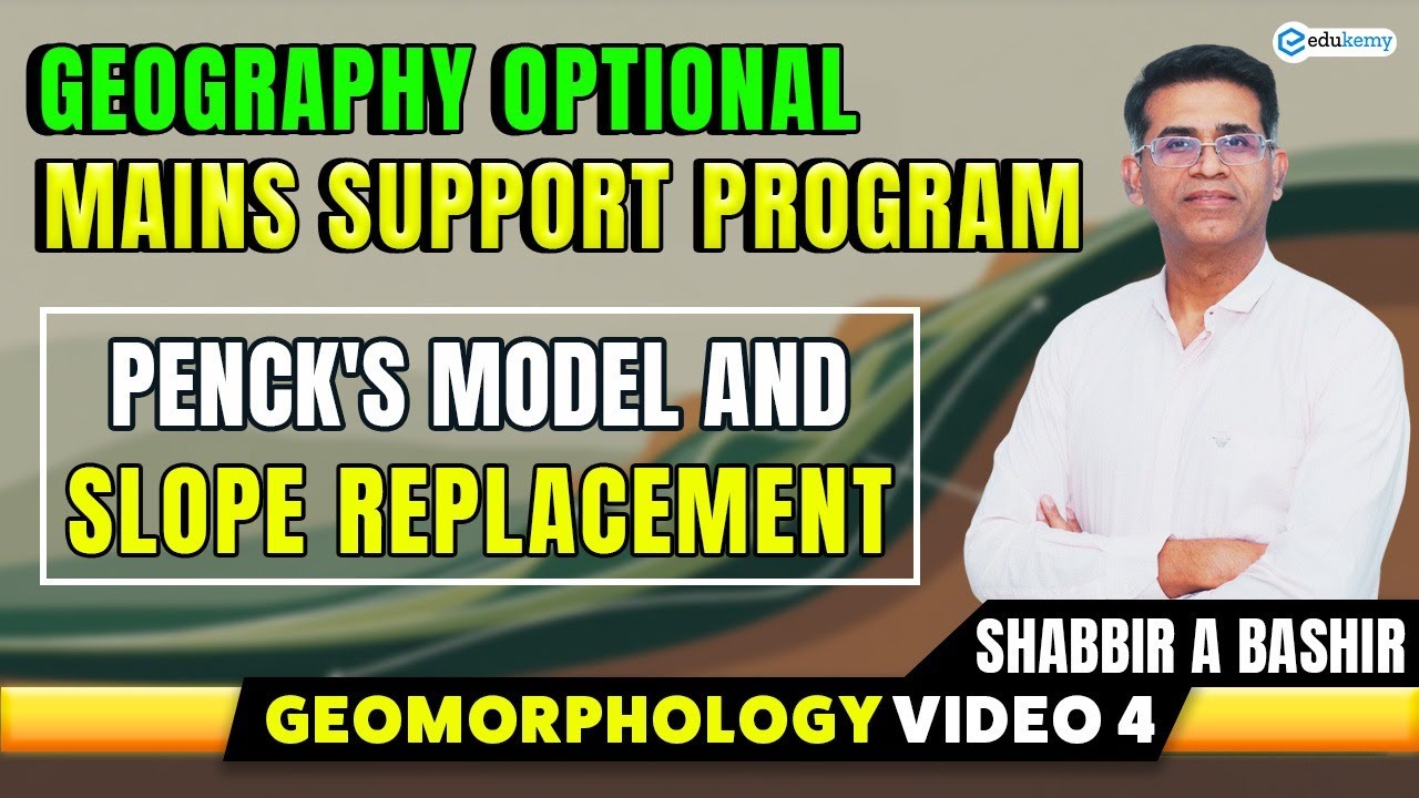 Penck&rsquo;s Slope Replacement Model Explained | Geomorphology Video 4 | UPSC Mains Geography | Edukemy