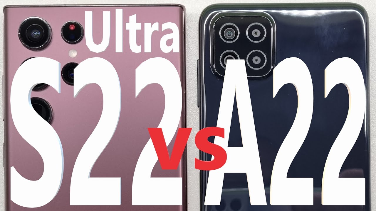 Samsung Galaxy S22 Ultra против Samsung Galaxy A22 &mdash; ТЕСТ СКОРОСТИ + многозадачность &mdash; Что быстрее!?
