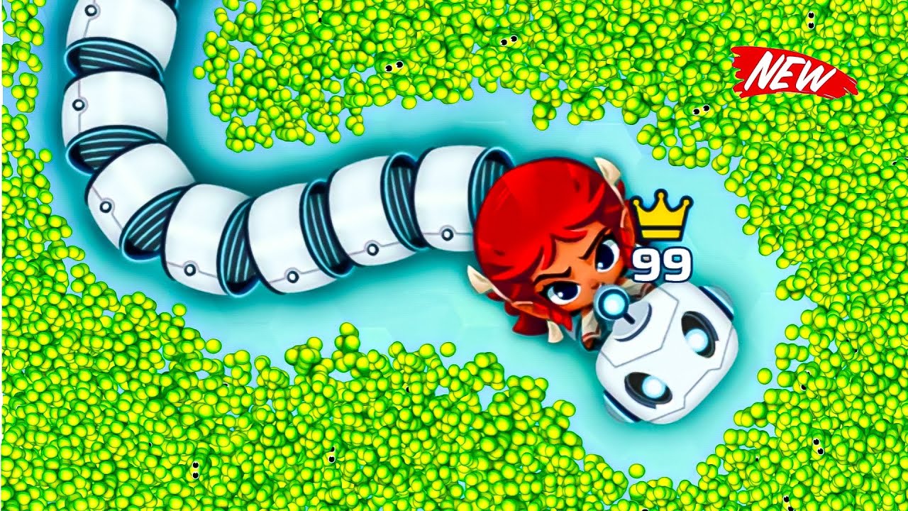 Snake.io SNEK-BOT Snake Vs Full Map Is Filled With Delicious Score Ball Snake.io Gameplay