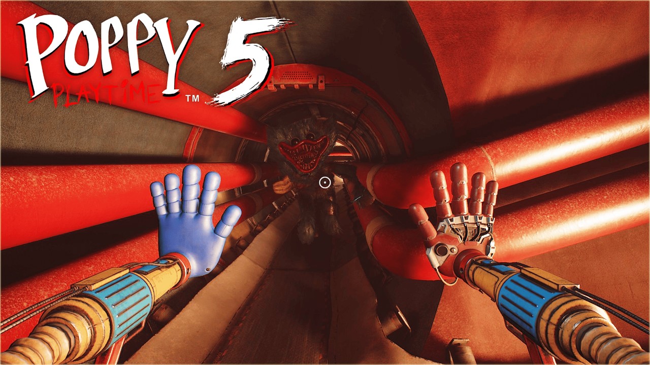 Poppy Playtime Chapter 5 : Broken Things | Huggy Wuggy Chase Scene Walkthrough