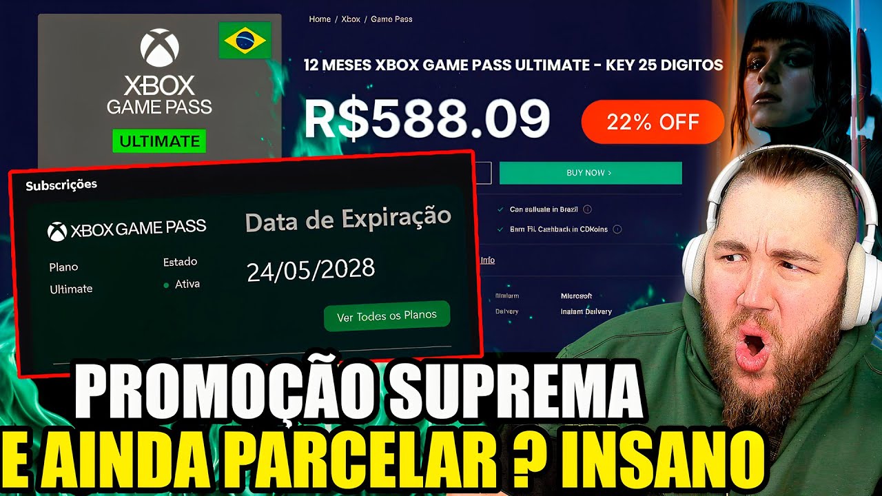 XBOX GAME PASS ULTIMATE muito MAIS BARATO veja COMO eu ASSINEI até 2028 - DICA SUPREMA !