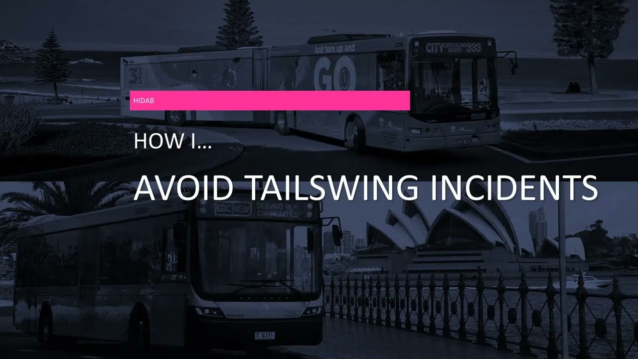 How I avoid tail swing incidents