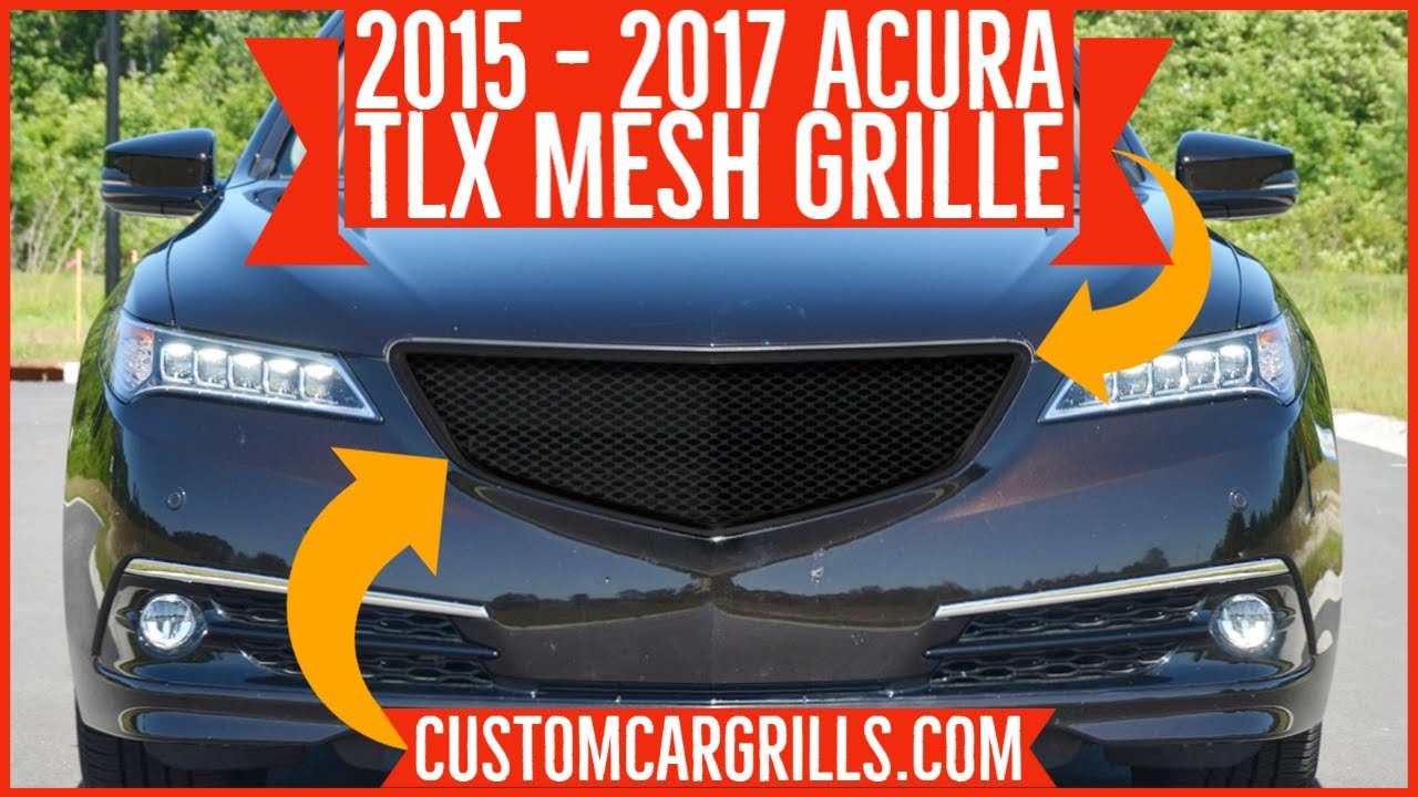 Acura TLX 2015 - 2017 Beakless Mesh Grill Modification How-To by customcargrills.com