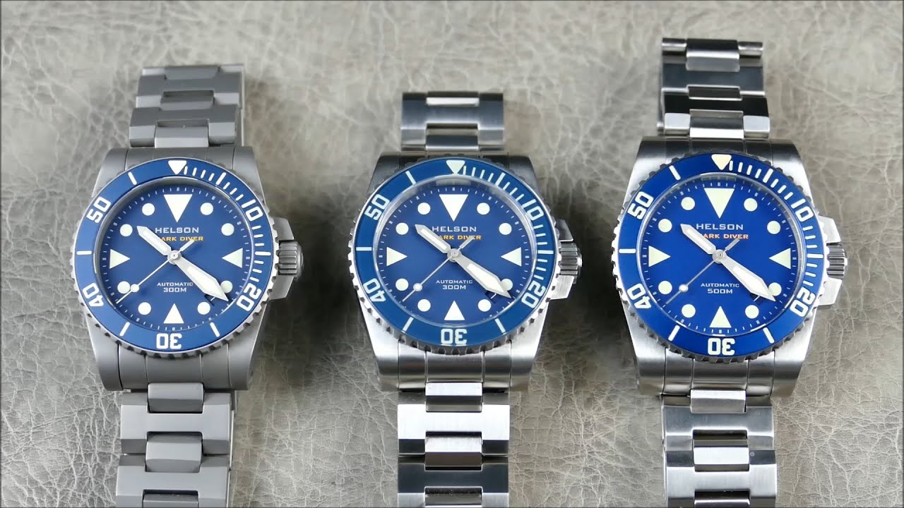 On the Wrist, from off the Cuff: Helson – Shark Diver 38 SS, Ultimate Chunky Mid-size Steel Diver?