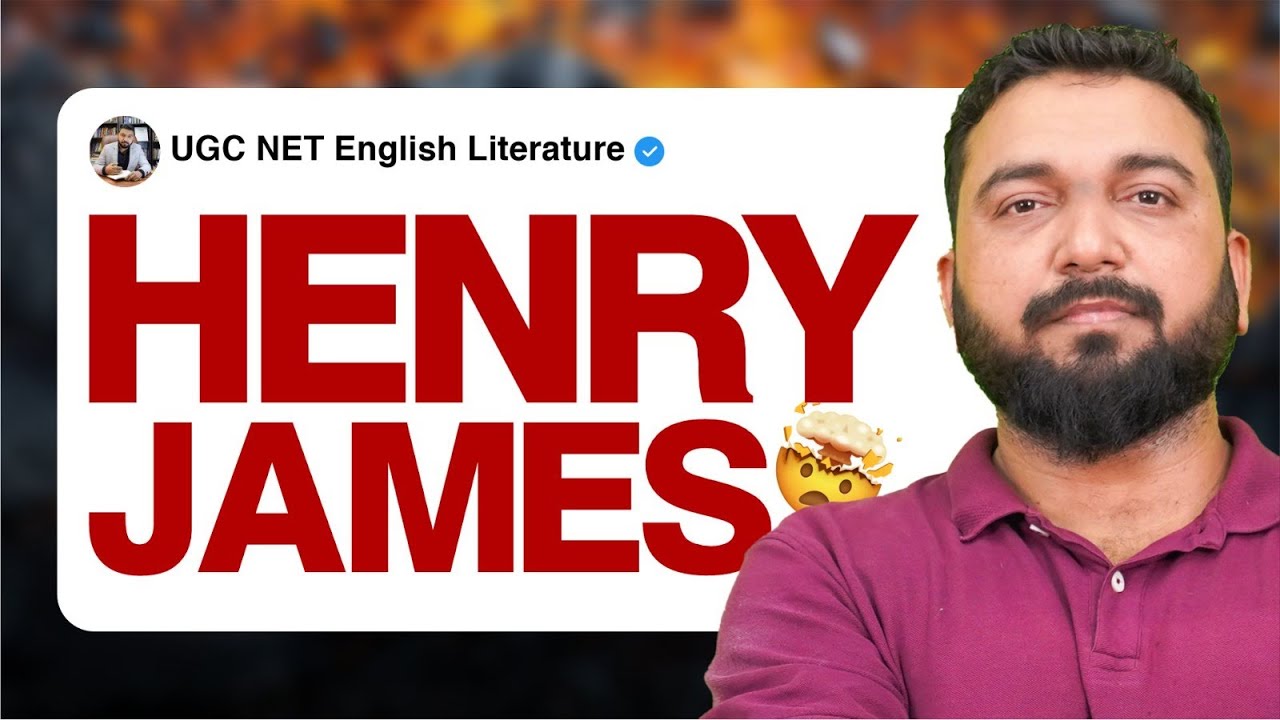 Henry James | UGC NET English Literature Offline Batch Class | Vineet Pandey Sir
