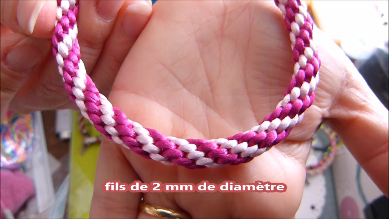 Tuto Bracelet en Kumihimo (tressage japonais)