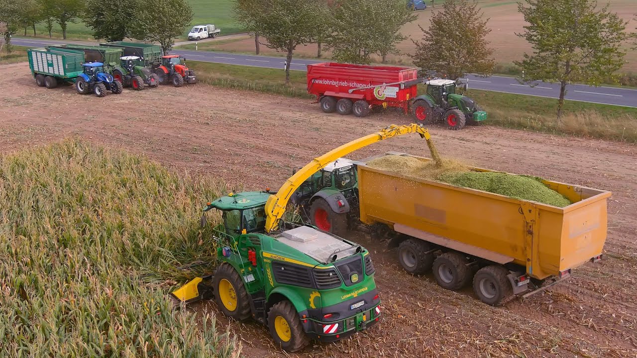 Mais 2023 : John Deere 9900i | Heinrich Schaper | John Deere 8R340 | Fiatagri G190 | Mais Harvest