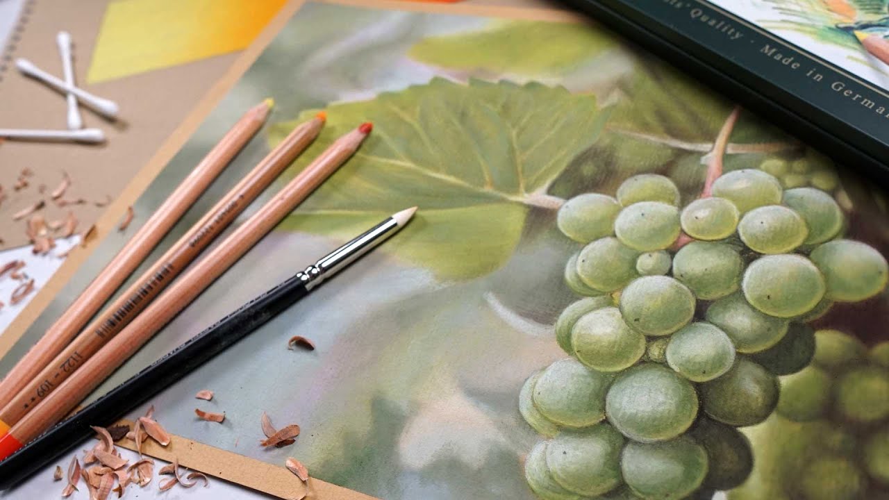 Как растушевать пастельные карандаши