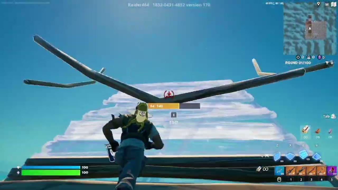 pvp'ing a PRO fortnite player ( no voice)