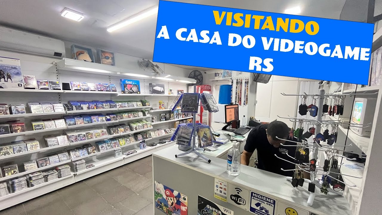 A MELHOR LOJA DE GAMES DO RS! - Visitando a Casa do Videogame RS (Canoas)