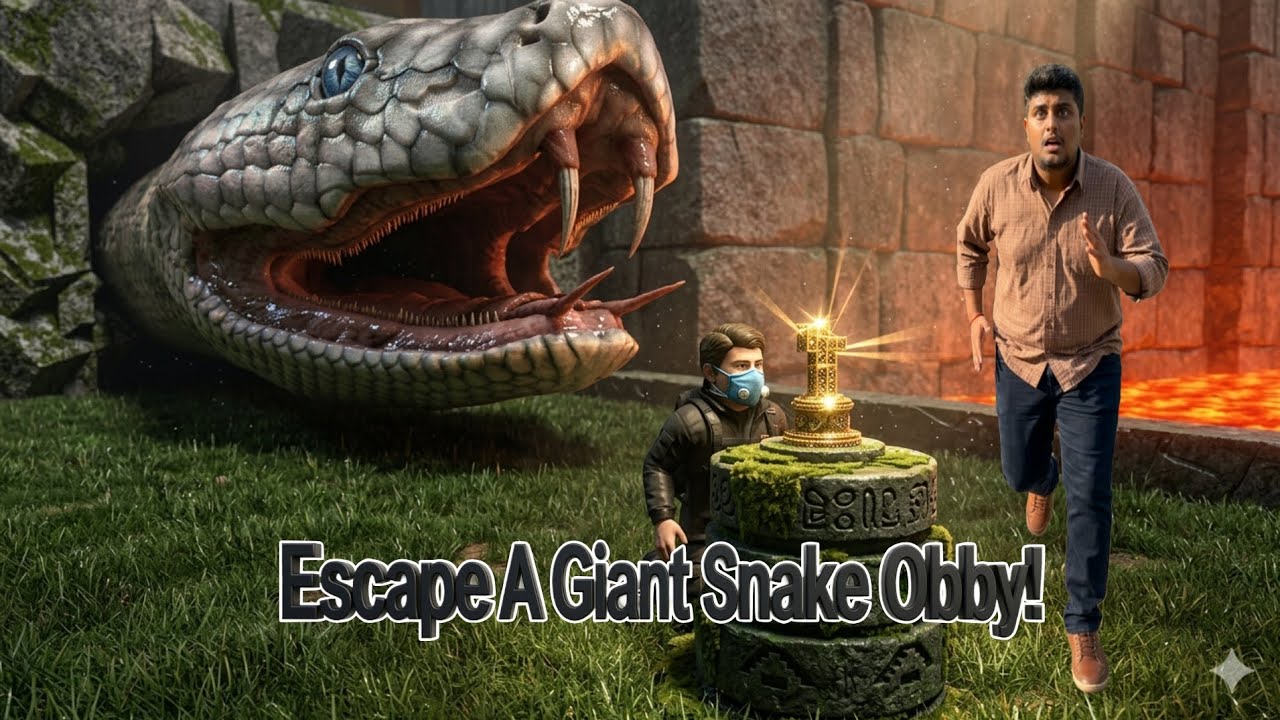 ROBLOX Escape A Gaint Snake Obby தமிழ் funny gameplay 😂😂🔥❤️✌️