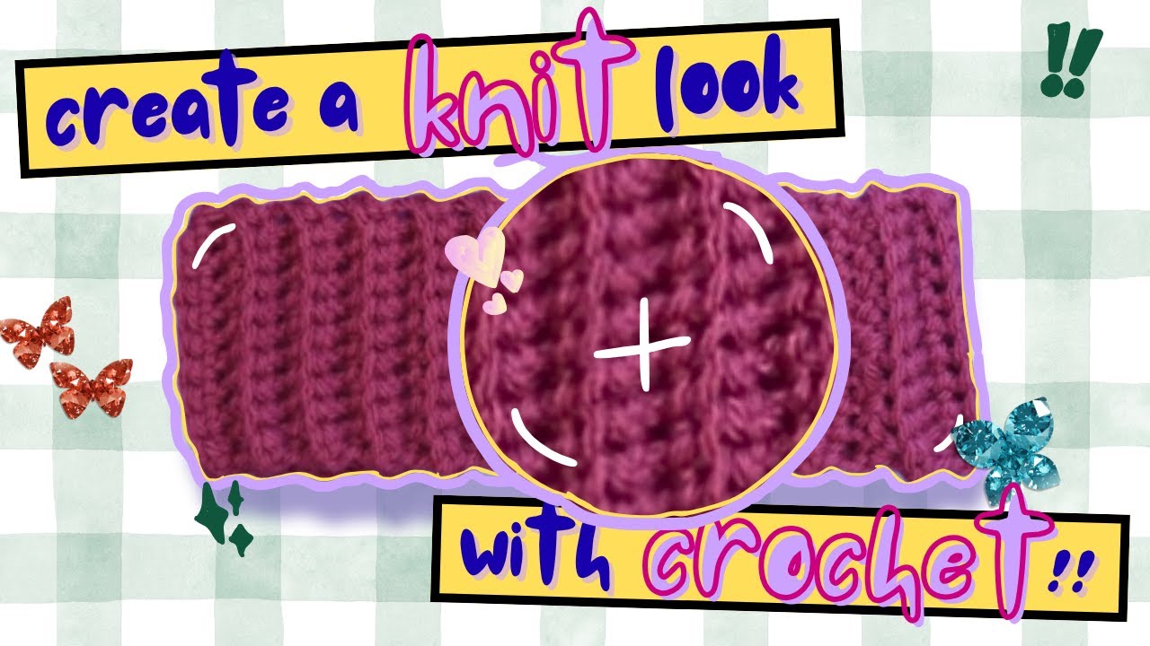 how to 'back loop only' crochet for beginners (single crochet & slipstitch) | Crochet 201