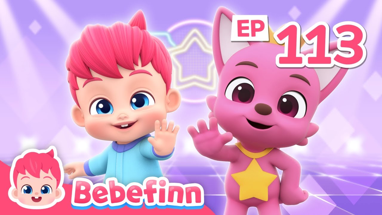 Freeze! Bebefinn Dances Along Pinkfong and Hogi | EP113 | Wonderstar Freeze Dance | Songs for Kids