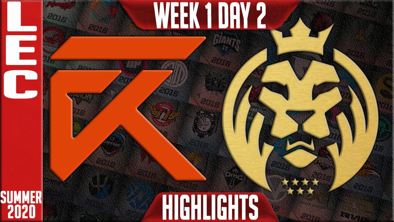 XL vs MAD Highlights | LEC Summer 2020 W1D2 | Excel Esports vs MAD Lions