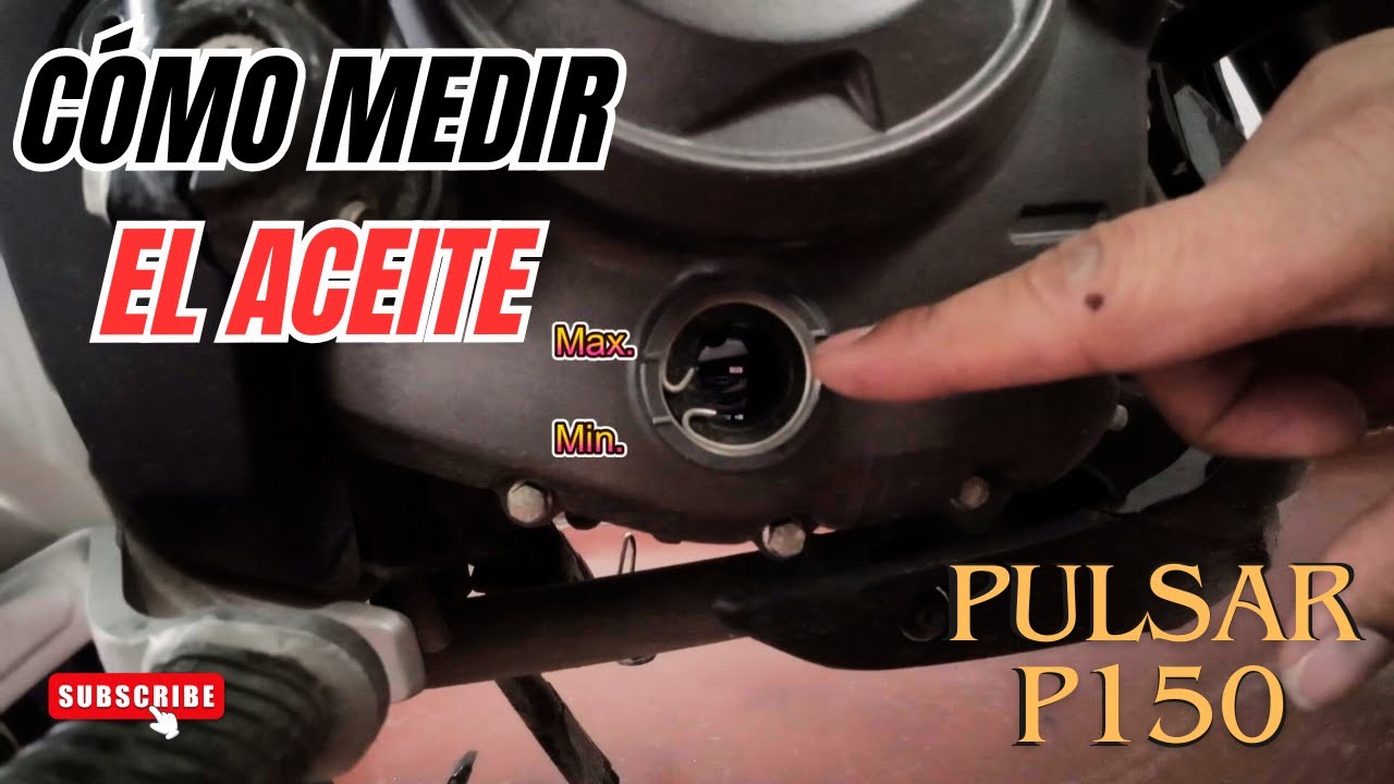 CÓMO MEDIR el NIVEL de ACEITE por la MIRILLA de la Pulsar P150 u otra Motocicleta