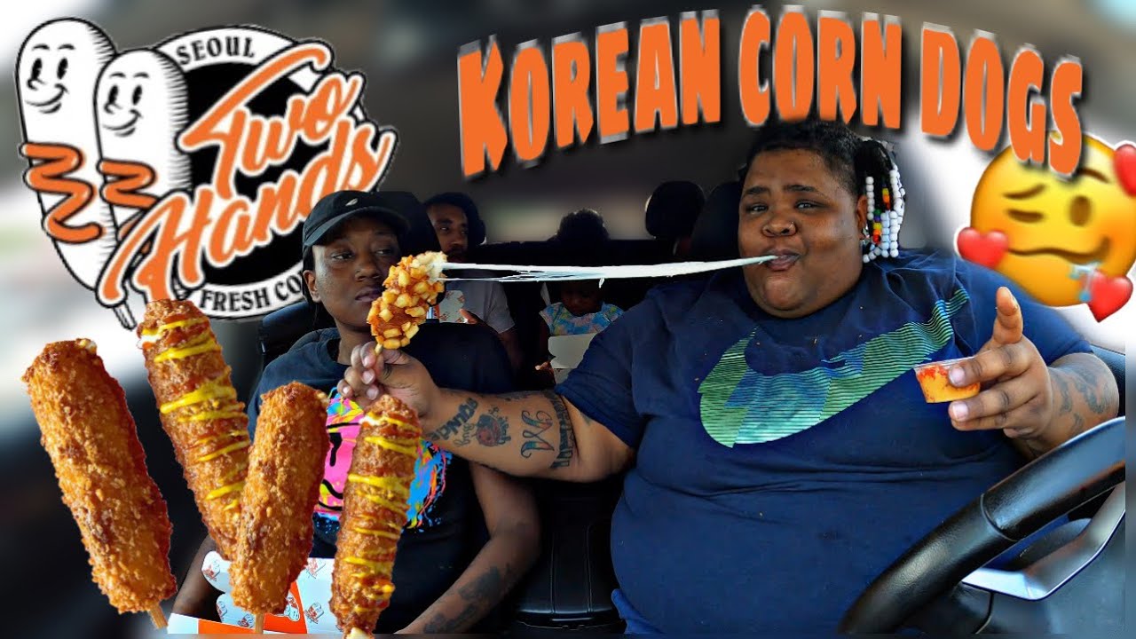 WE TRIED KOREAN CORN DOGS | TWO HANDS HOUSTON | WOW!