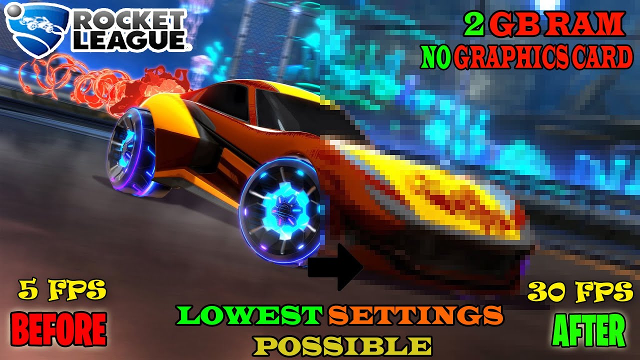 Запустить Rocket League на слабом ПК (2021) (никто раньше этого не говорил)