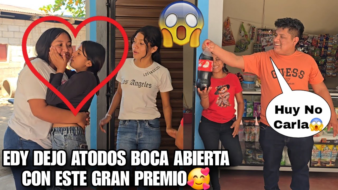 EDY Quedo Boca Abierta Al Ver El Gran Beso Que Se Dio CARLA y YOLA🥰😱Asi Les Entrego El Gran Premio😍