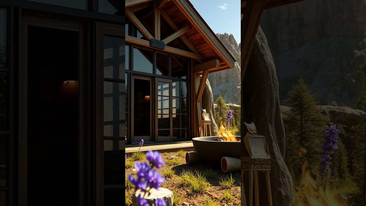 Cozy Mountain Cabin Retreat! 🔥 Escape to Nature's Beauty. #CabinLife #MountainViews #Relax