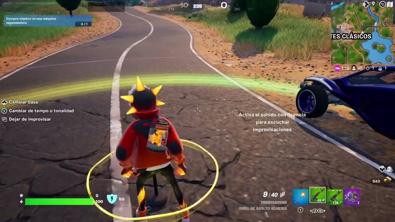 Jugando Fortnite y sus nuevos modos