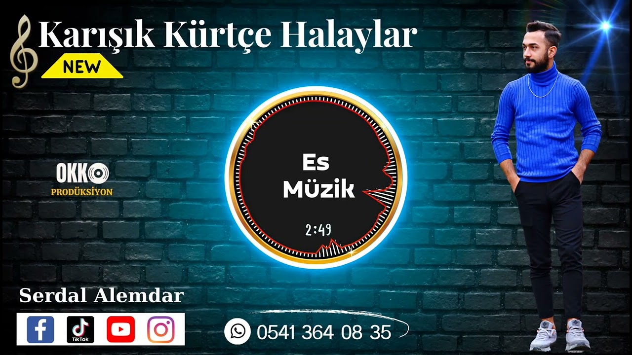 Serdal Alemdar - Karışık K&uuml;rt&ccedil;e Halaylar New 2023 ~ Doğu Halayları ~ #officialaudio