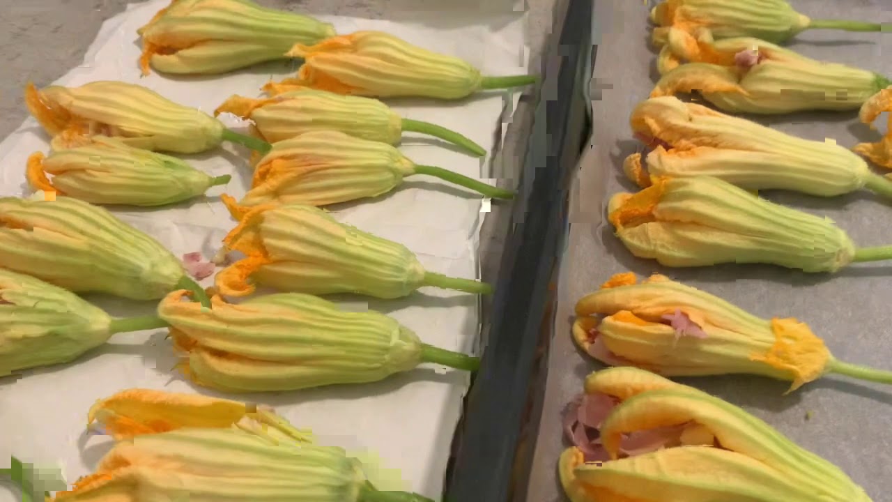 FIORI DI ZUCCA RIPIENI AL FORNO