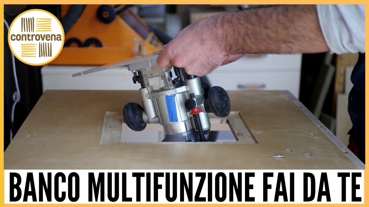 BANCO DA LAVORO MULTIFUNZIONE - banco fresa integrato | Fai da te e falegnameria