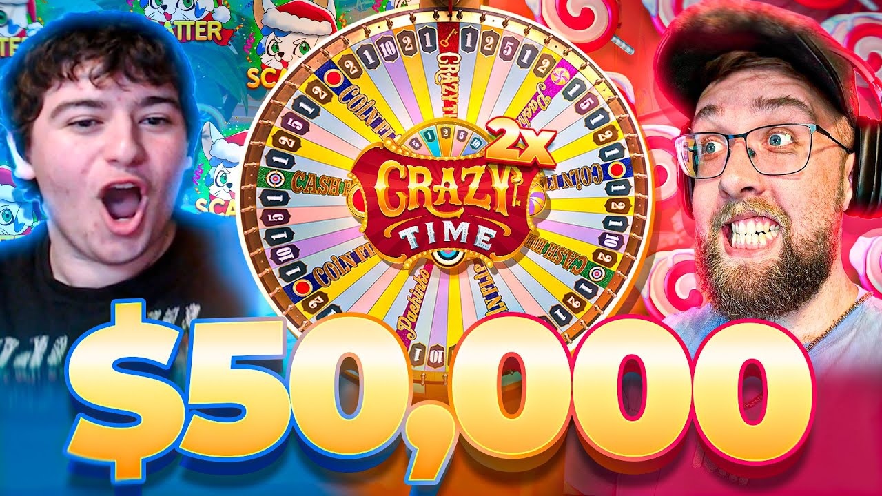 $50,000 CHRISTMAS HIGHROLLER SESSION ON CRAZY TIME & SLOTS