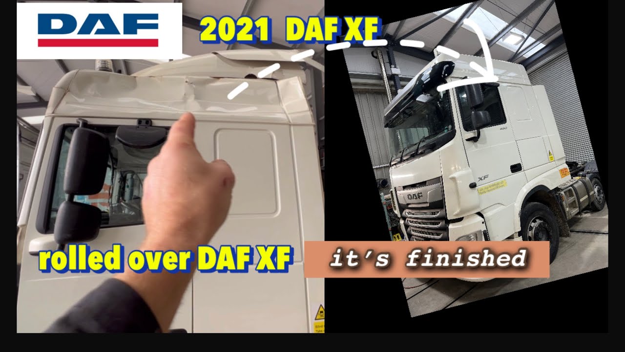 Fixing a rolled over 2021 DAF XF part. 2  its finished!!!