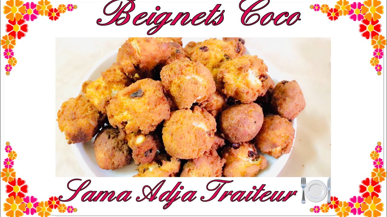 Beignet coco 🍩  Sama Adja Traiteur 🍽