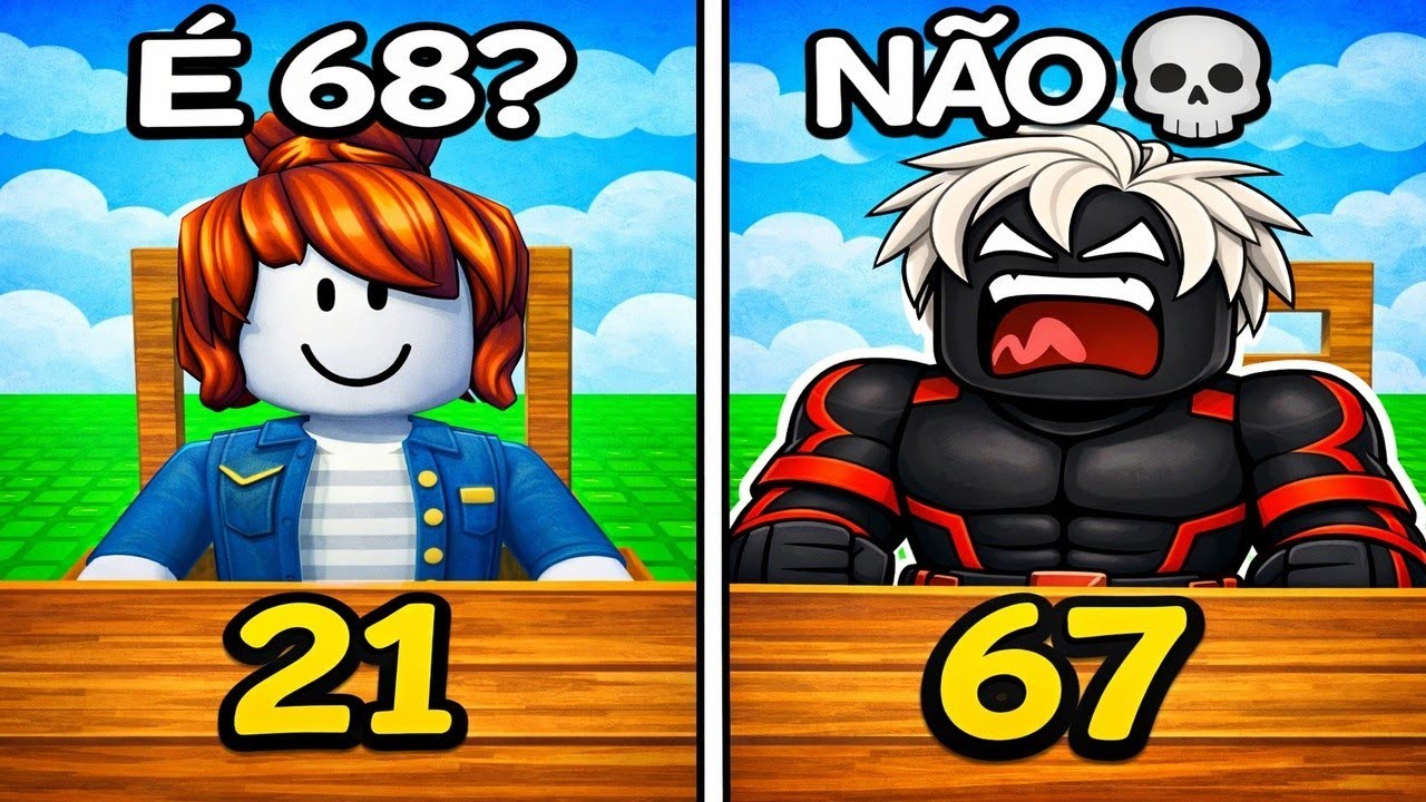É 68 OU 67? ADIVINHE O NÚMERO CERTO NO ROBLOX