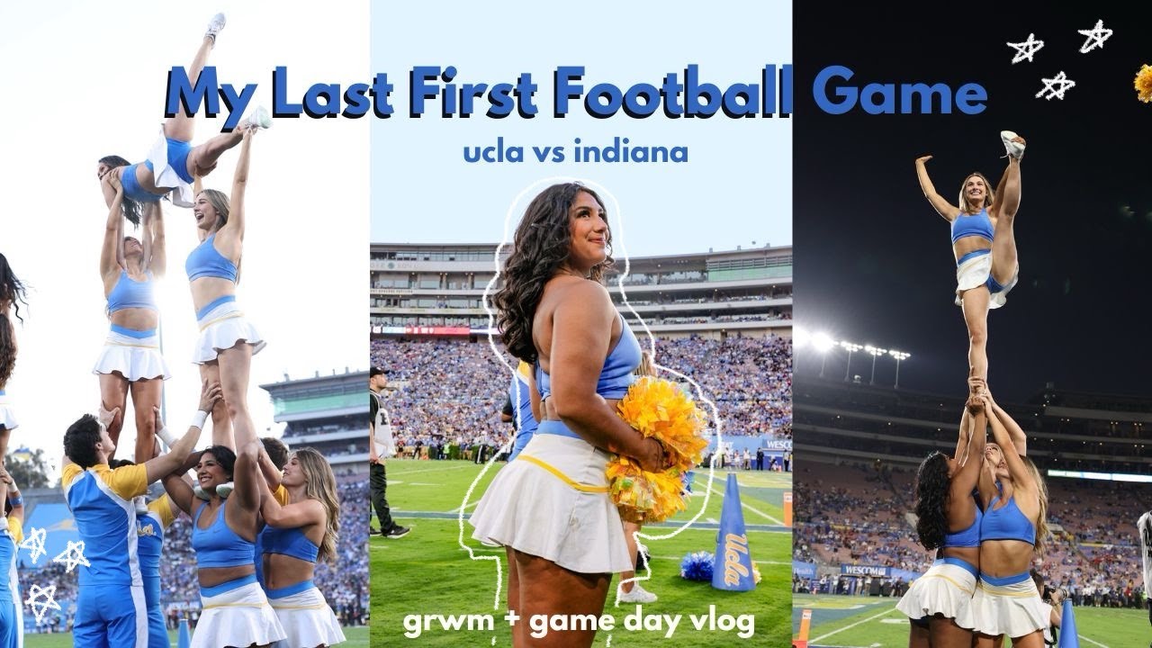My Last First UCLA Football Game v Indiana | UCLA Cheer Game Day Vlog #18